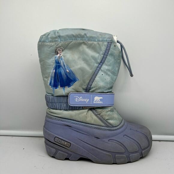 Sorel Boots Youth 13 Disney Frozen Flurry Elsa Winter Snow LY3666-535 Purple - Picture 1 of 10